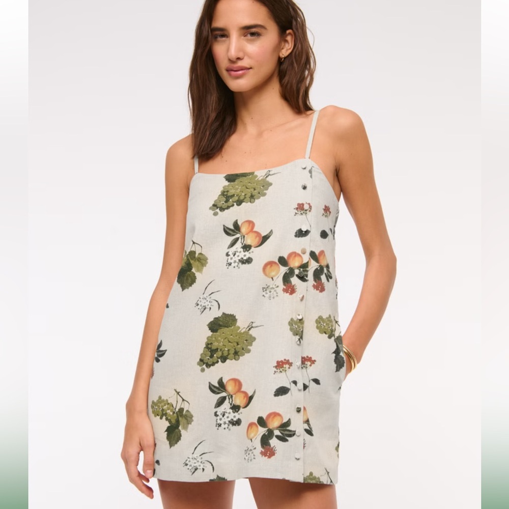 Abercrombie & Fitch Fruit Peach Linen Mini Dress / Skort